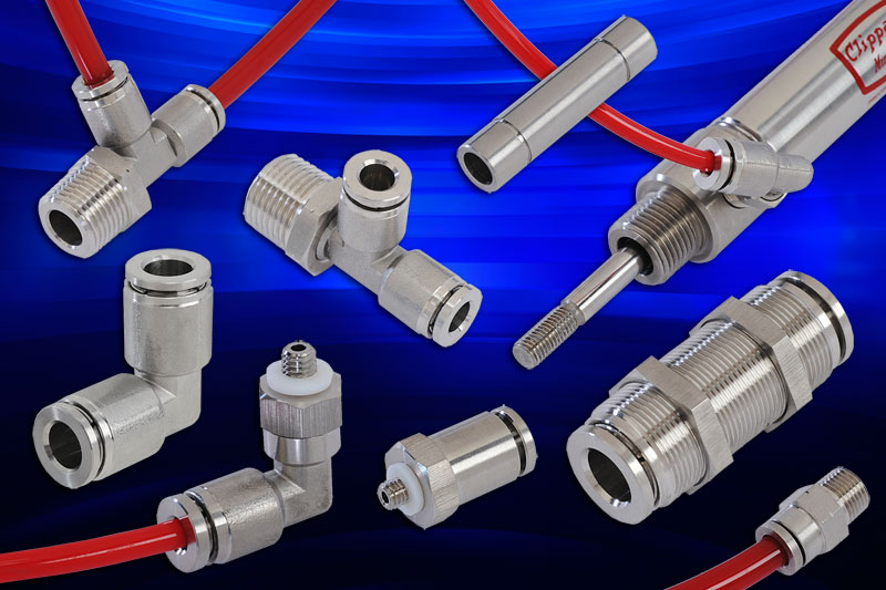 Clippard Stainless Steel Push-Quick Fittings