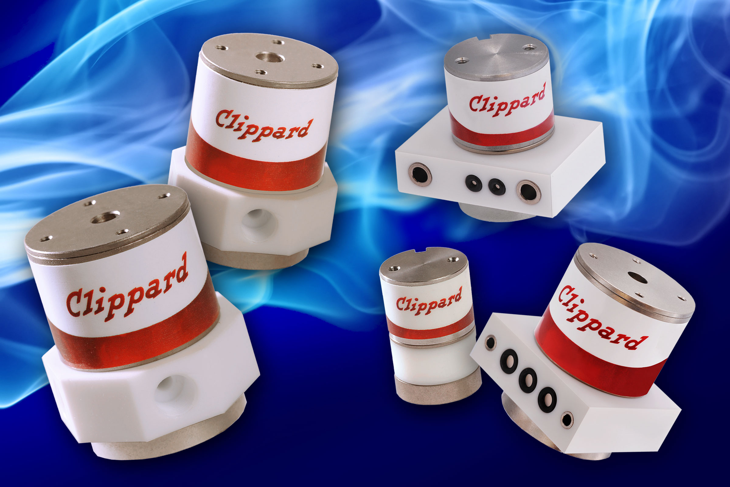 Запорные клапаны из ПТФЭ серии Clippard NIV