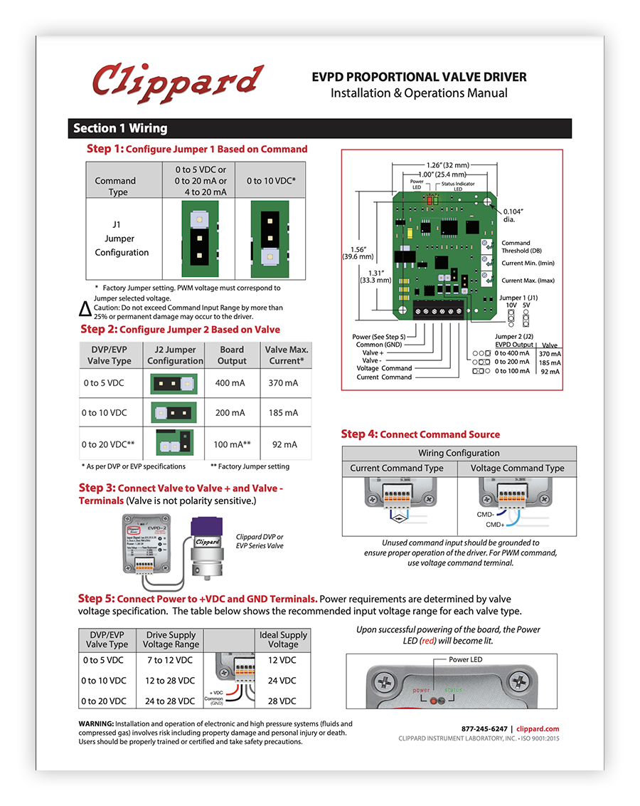 EVPD Proportional Valve Driver I/O Manual (PDF)