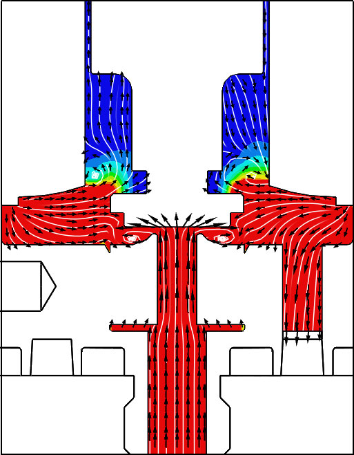 Example of Valve Dead Volume Flow