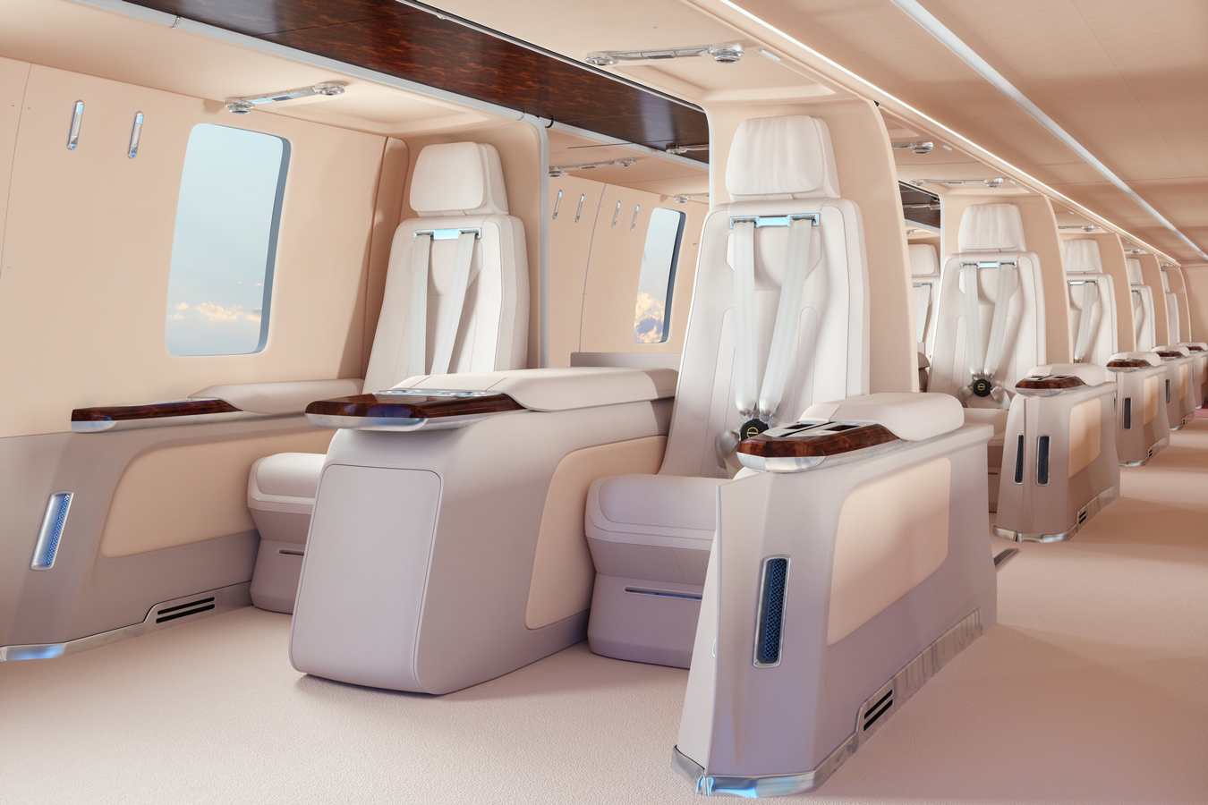Pneumatic Fill and Bleed Systems for First Class Plane Seats